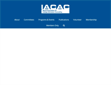 Tablet Screenshot of iacac.org